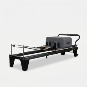 Reformer Pilates aluminium noir Allegro – studio professionnel