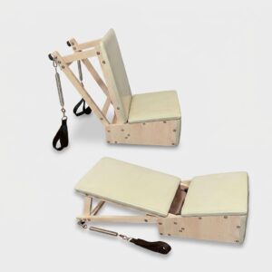 Chaise d'étirement Pilates en érable massif – studio professionnel