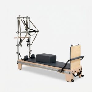 Reformer Pilates érable outer rail et tour – configuration studio complète